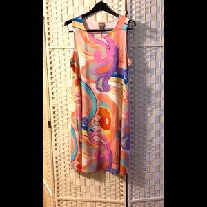 Chicos “Painterly” Summer Dress Chicos Size 2=Large 12-14